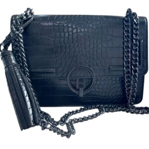 Elegant ALDO Black Croc Handbag/Crossbody